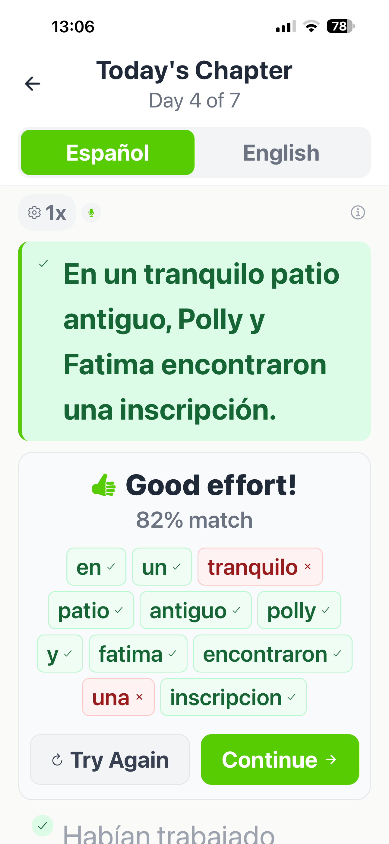 Pronunciation feedback