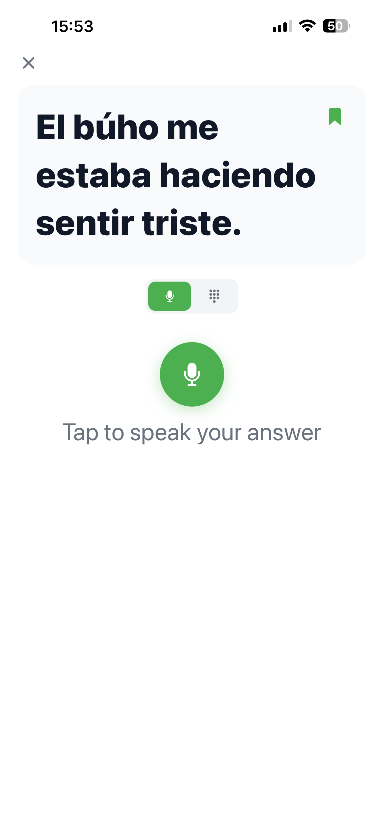 Speak what you see exercise