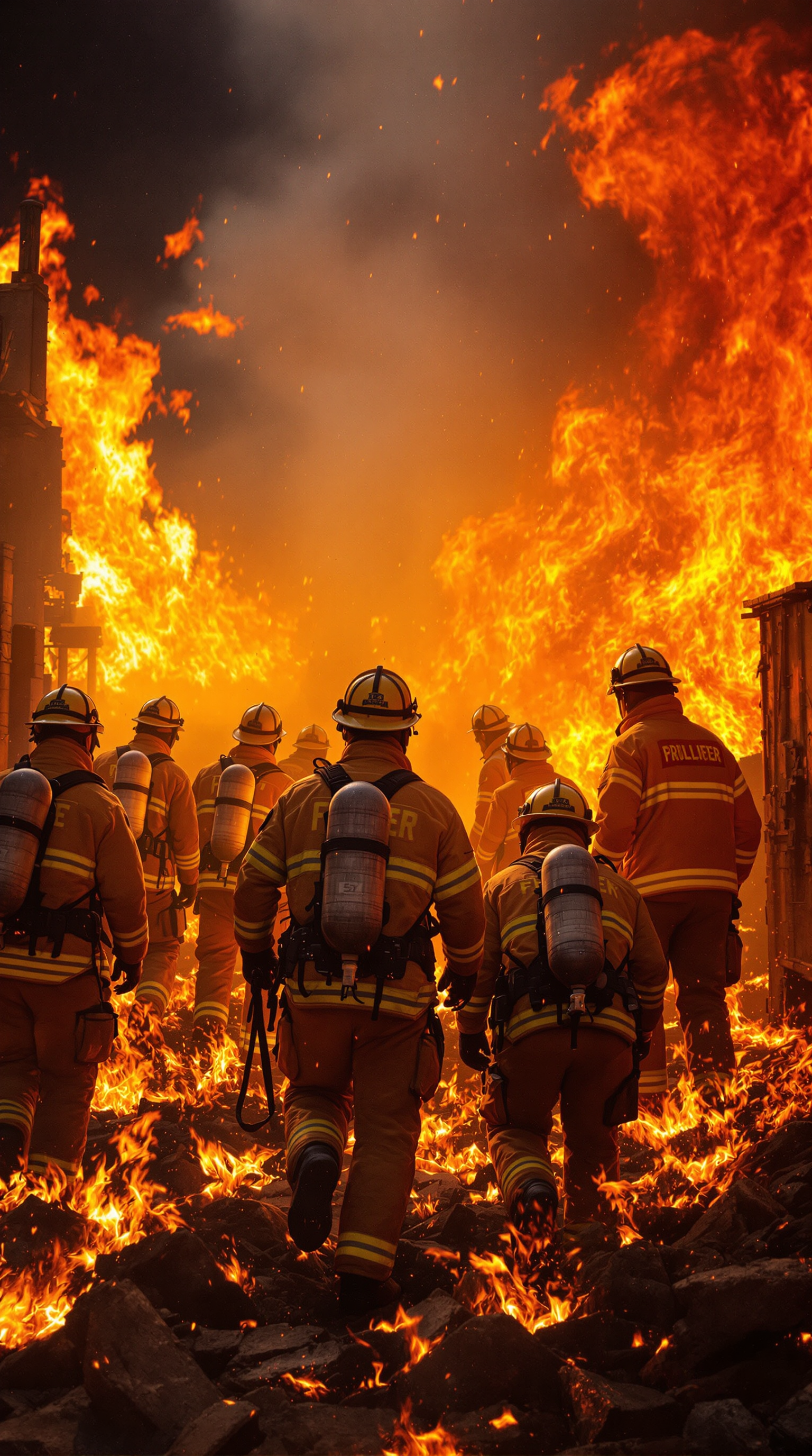 Inspiring AI-Generated Firefighter Image for Kids' Education