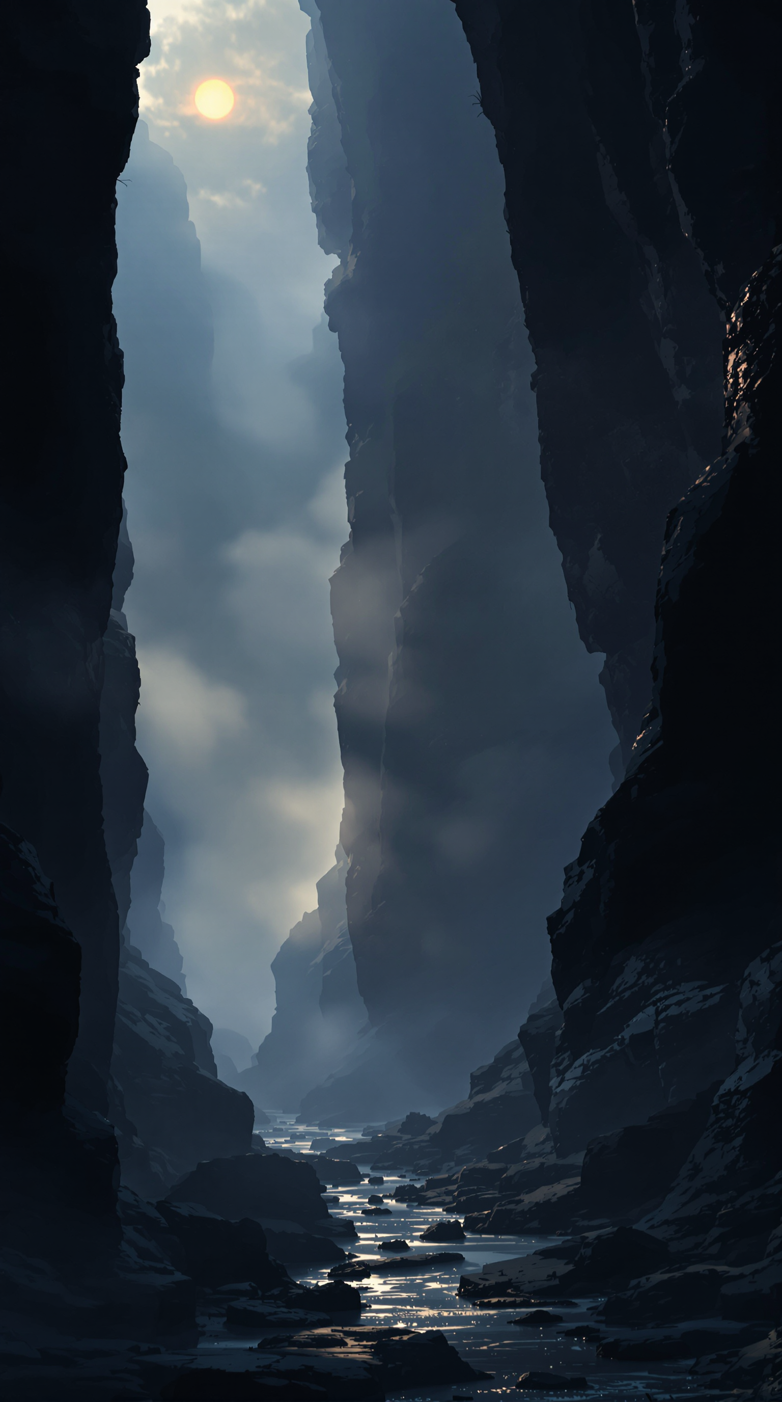 Resilience in Nature: AI-Generated Canyon Scene for Kids