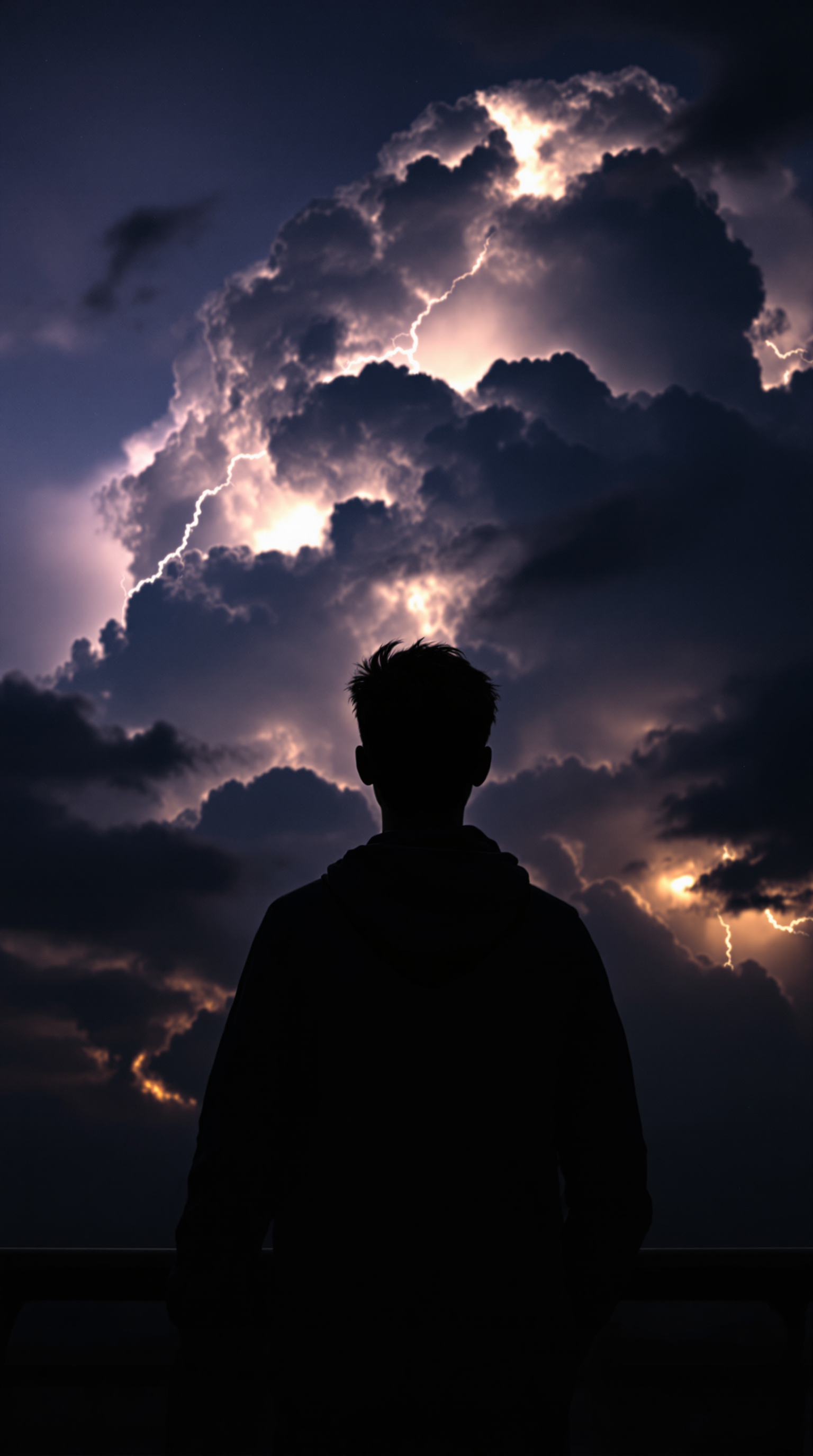 Explore Nature's Fury: AI-Generated Stormy Sky Art for Kids