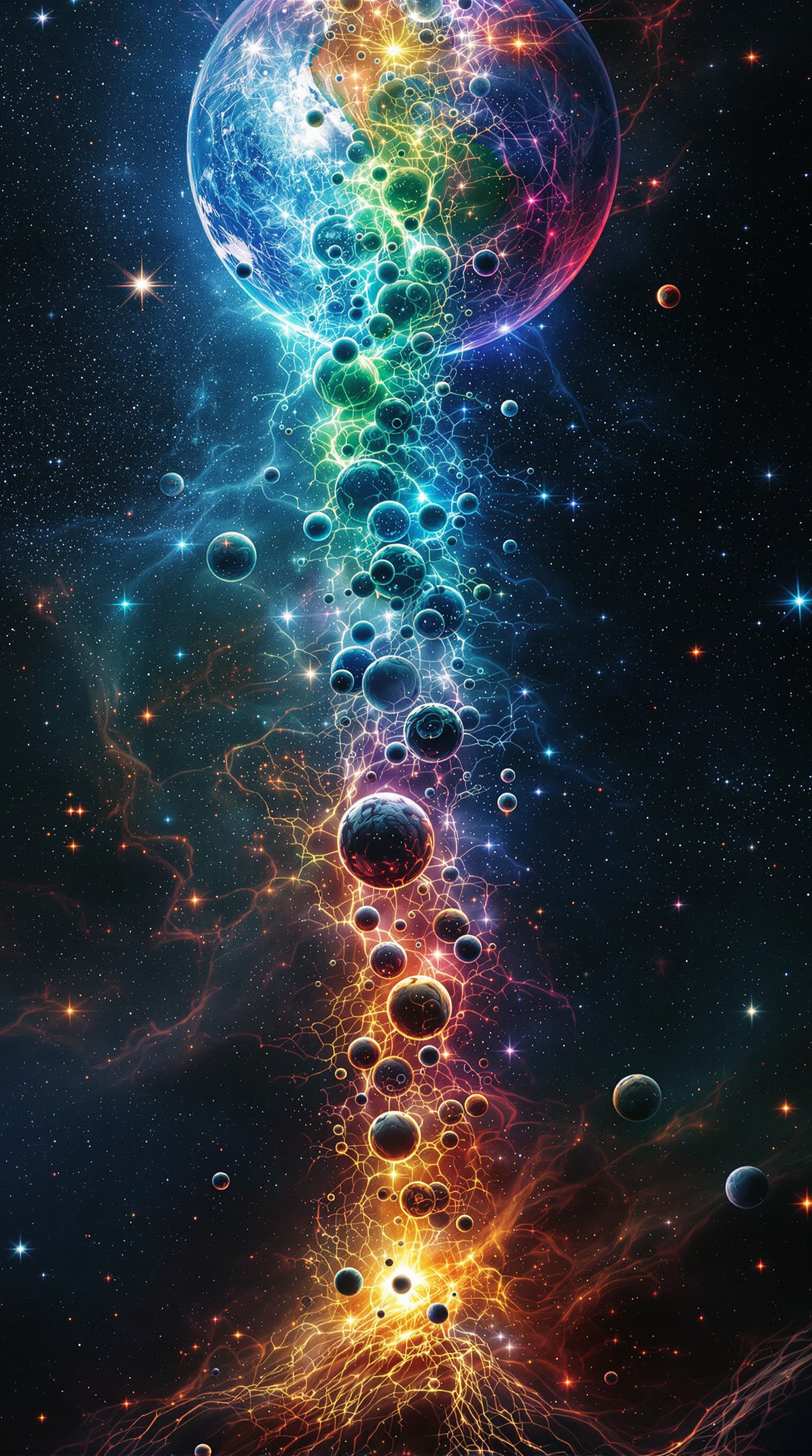 Explore a Bacterial Column Reaching Beyond Galaxies