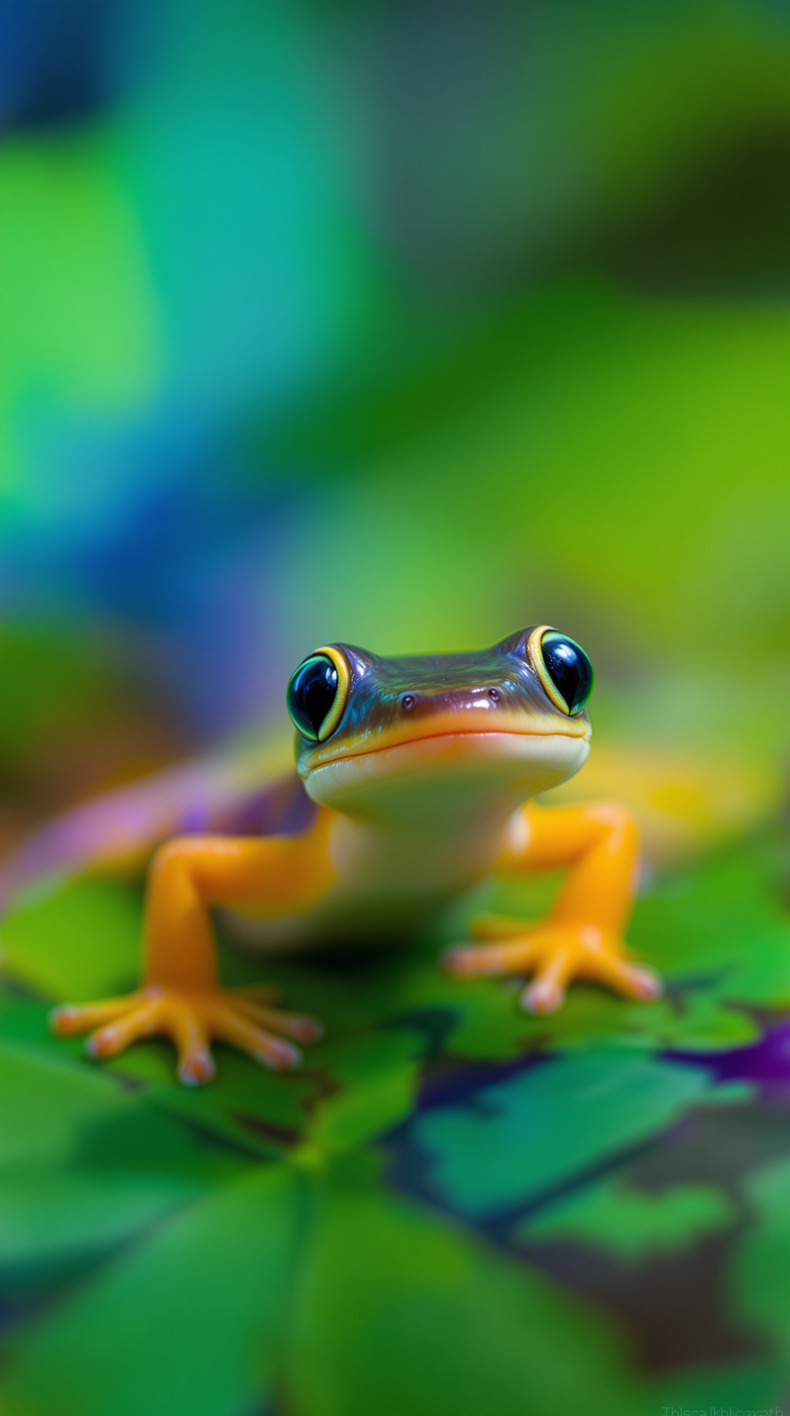 Explore the Fascinating Salamander on a Leaf - AI Art for Kids