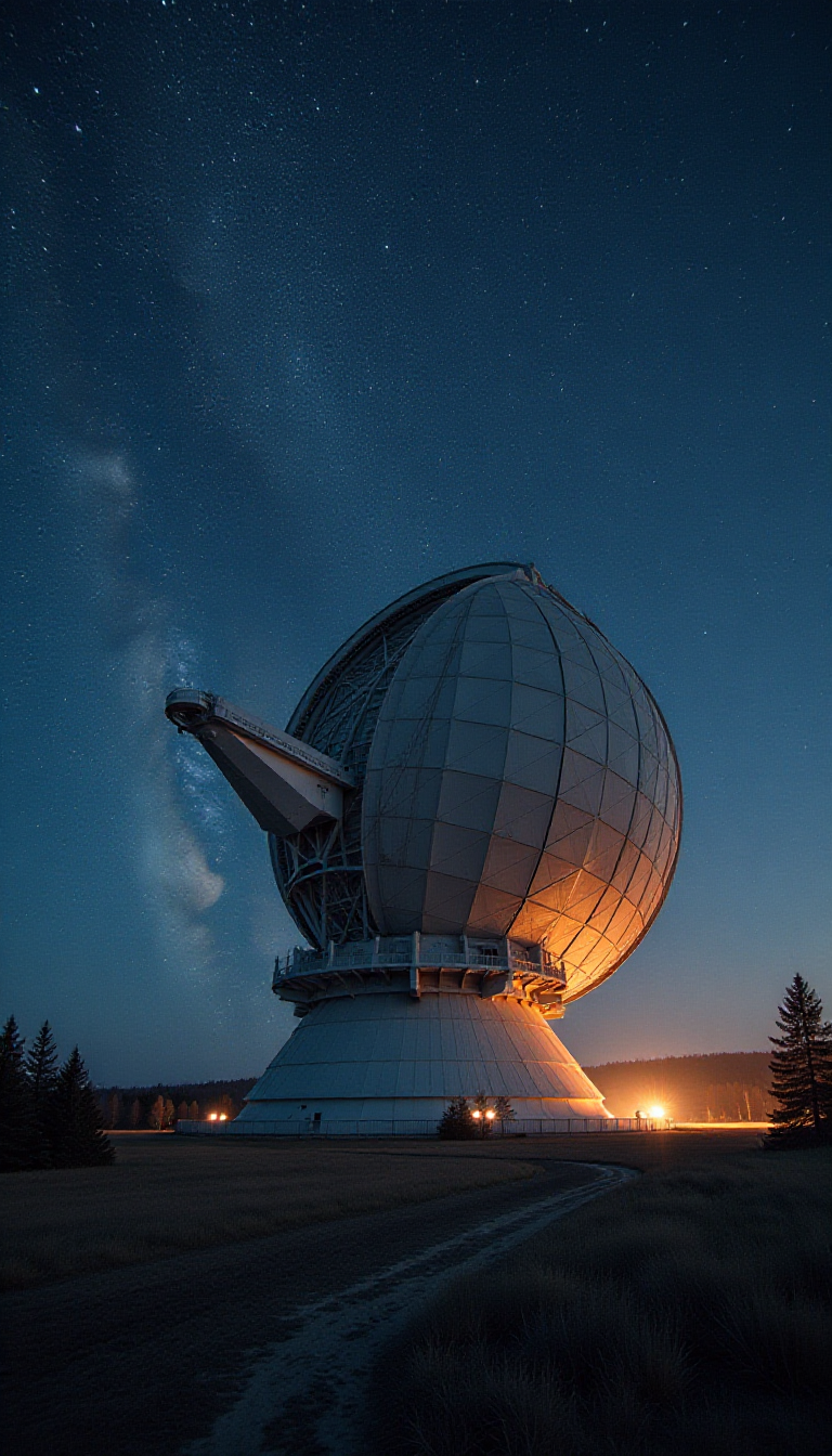 Exploring the Cosmos: AI-Generated Telescope Dome Image