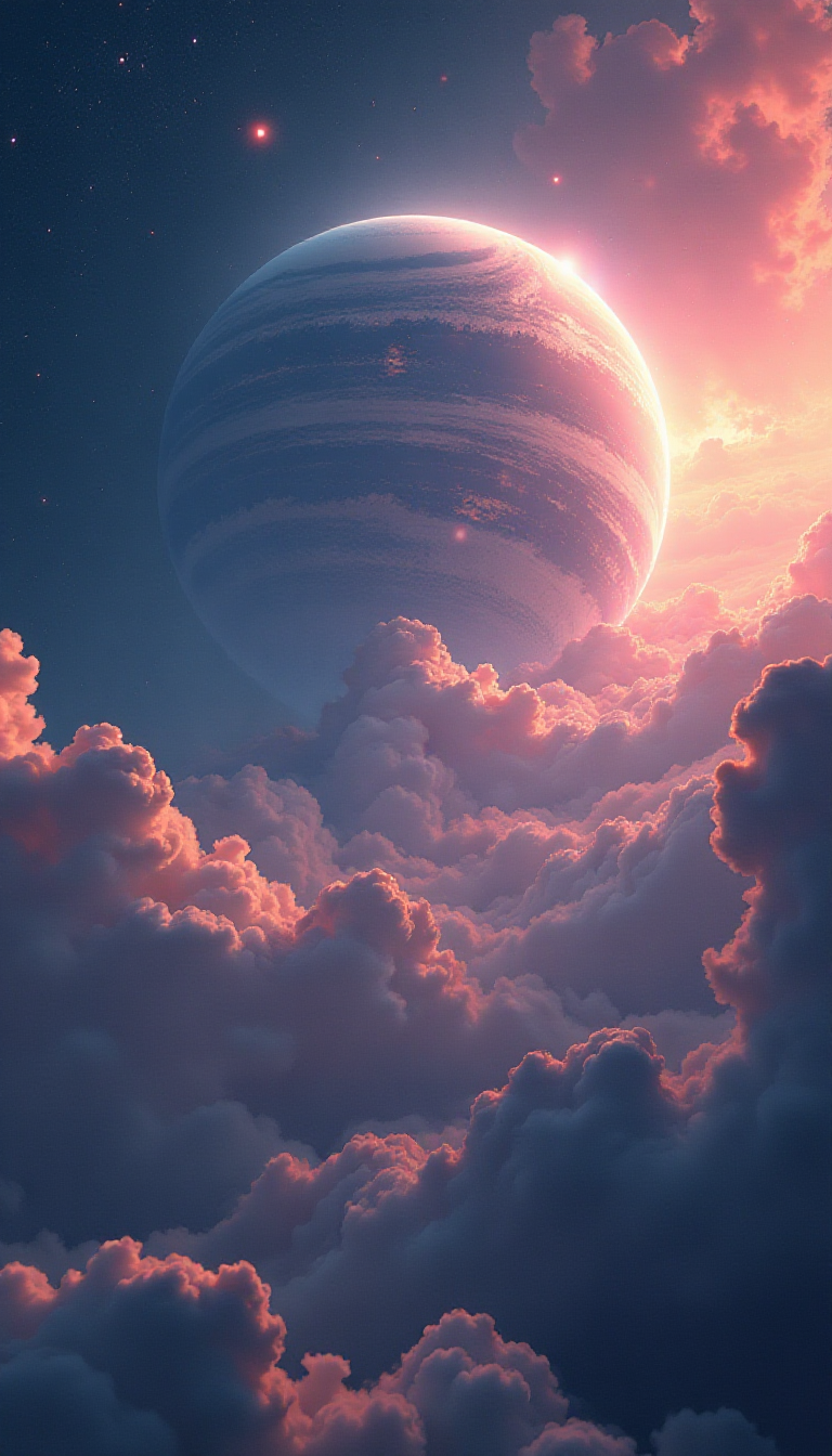 Explore a Stunning Exoplanet: AI-Generated Futuristic Art
