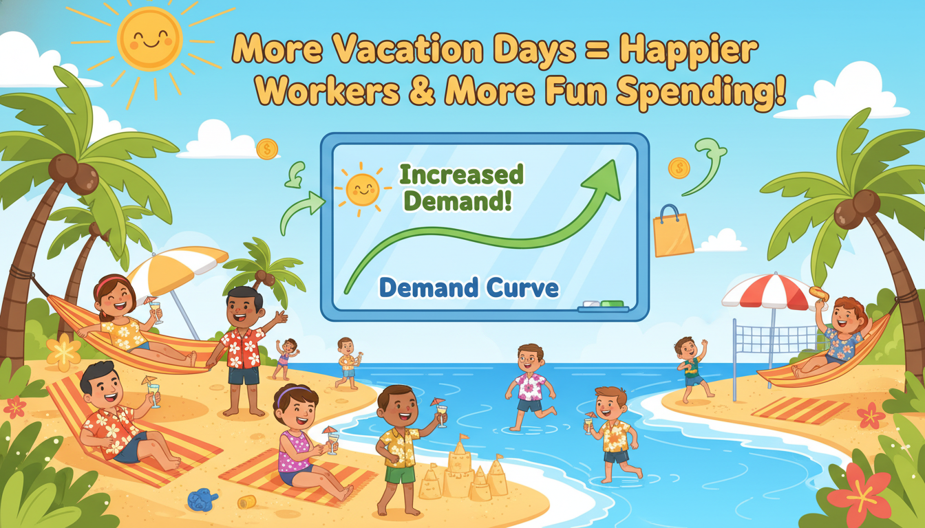 How Does Increasing Minimum Paid Vacation Days Affect Demand Curve?