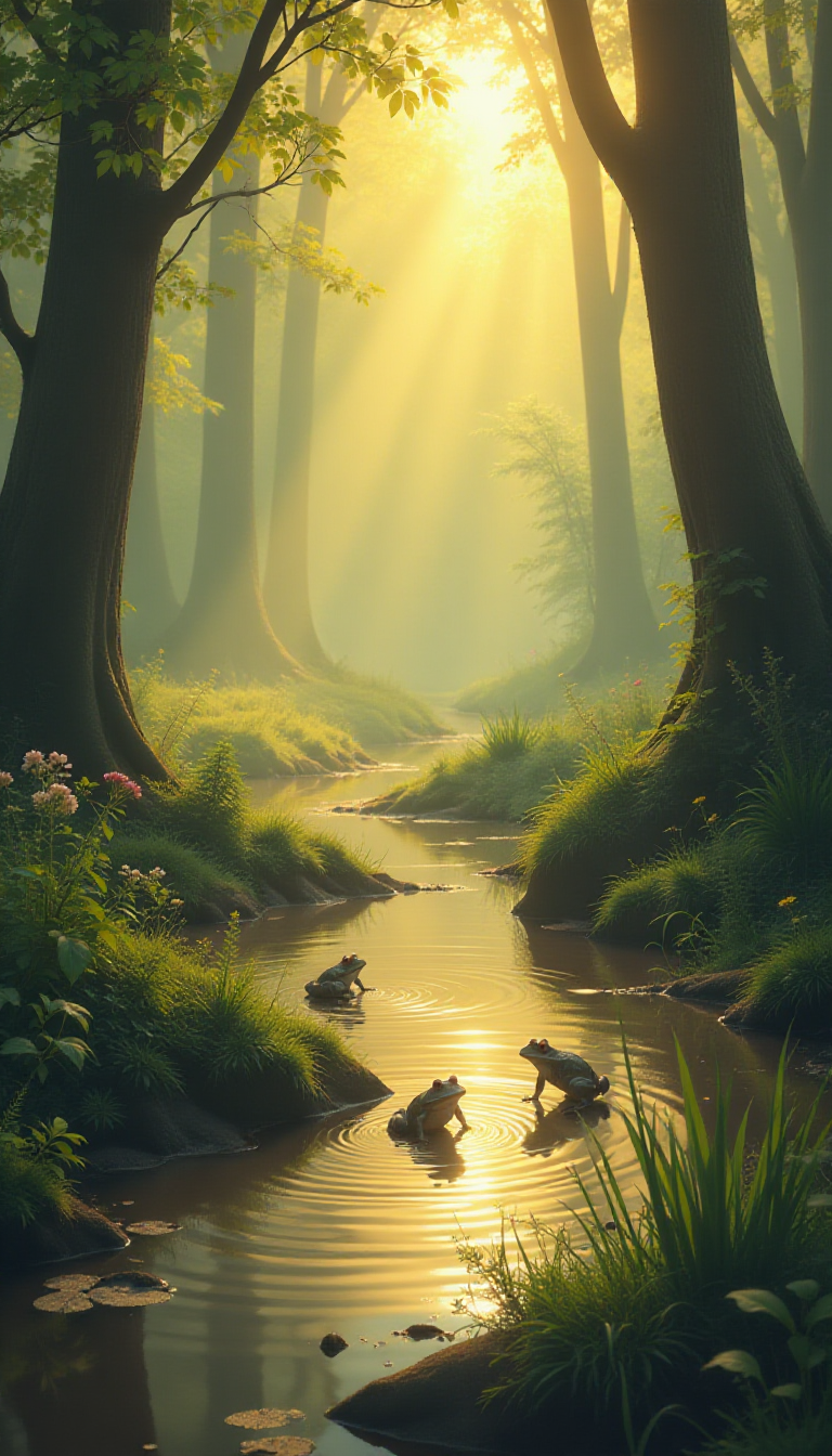 Explore an Enchanted Woodland Scene - AI Art for Kids