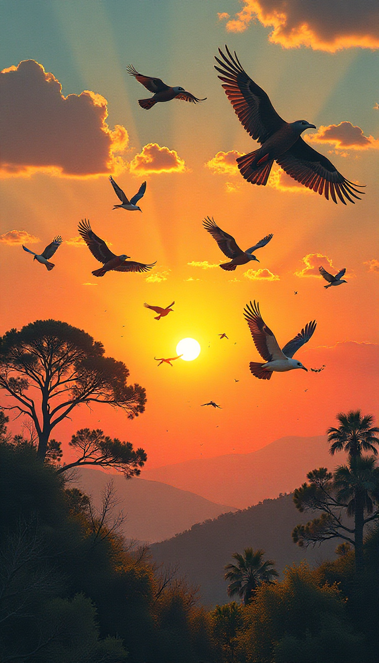 Hope for Endangered Birds: A Creative Collage by Kids