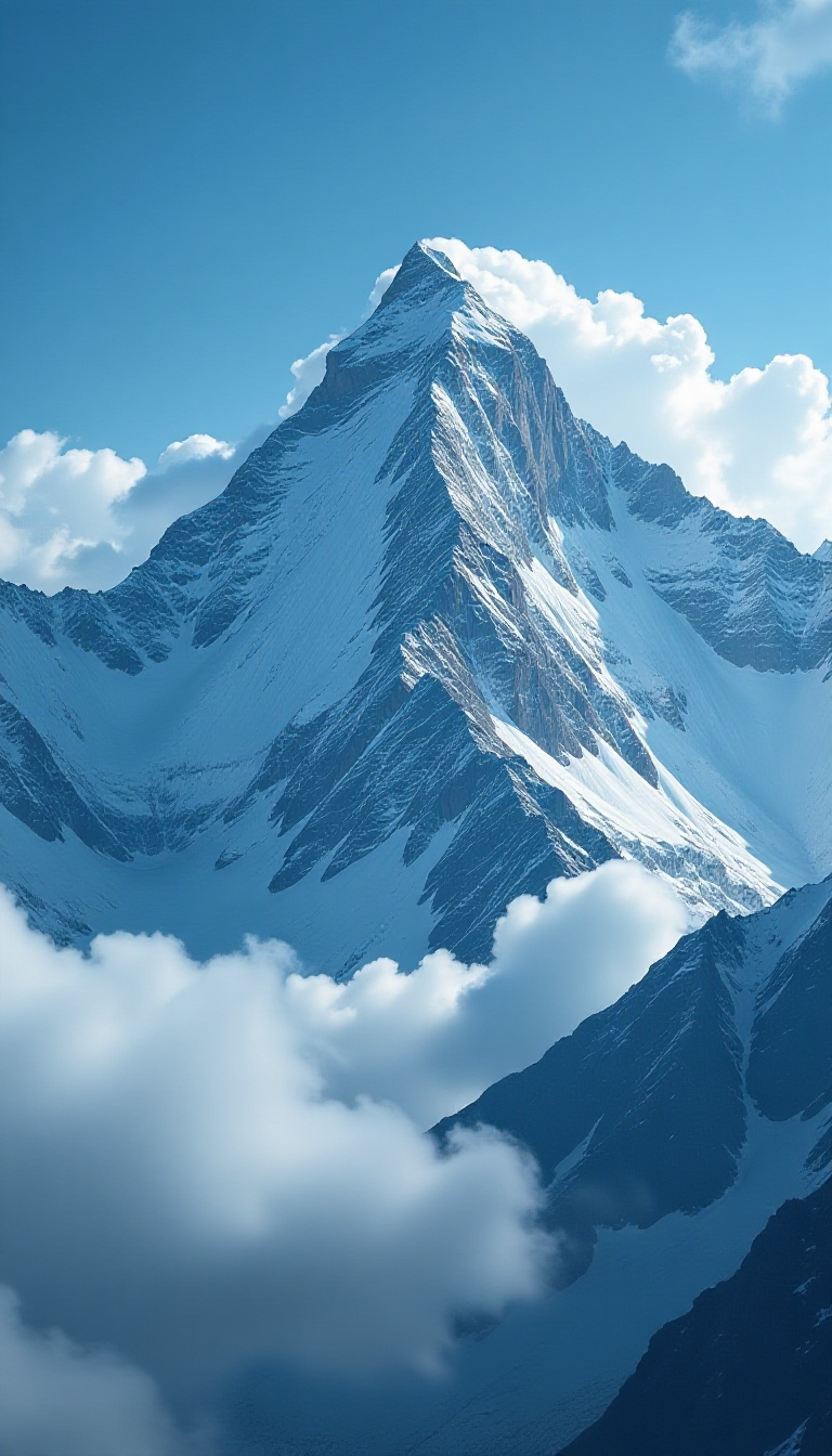 Stunning AI-Generated Image of Mount Everest's Peak