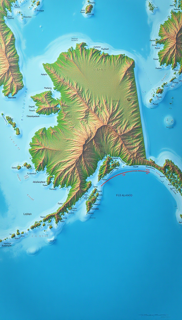 Explore Alaska’s Aleutian Islands: A Vibrant Educational Map