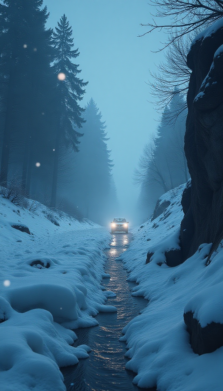 Explore a Suspenseful Icy Scene Created by Kids' Imagination