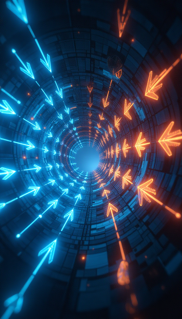 Explore Creativity with AI: Dynamic Vortex Artwork for Kids