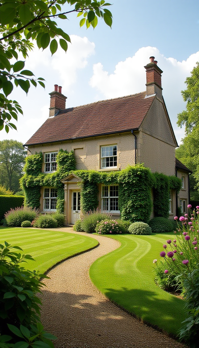 Explore the Enchanting English Countryside House with AI Creativity