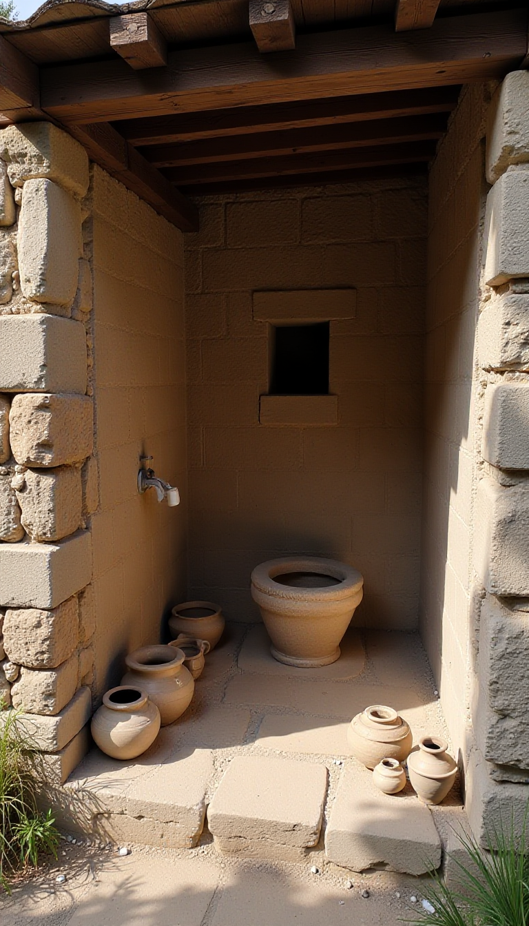 Explore Medieval Life: AI-Generated Latrine Reconstruction