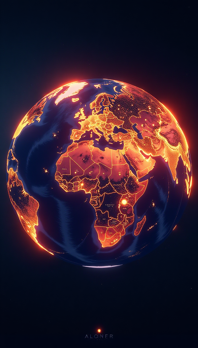 Discover Earth's Population Density: A Stunning AI Visualization
