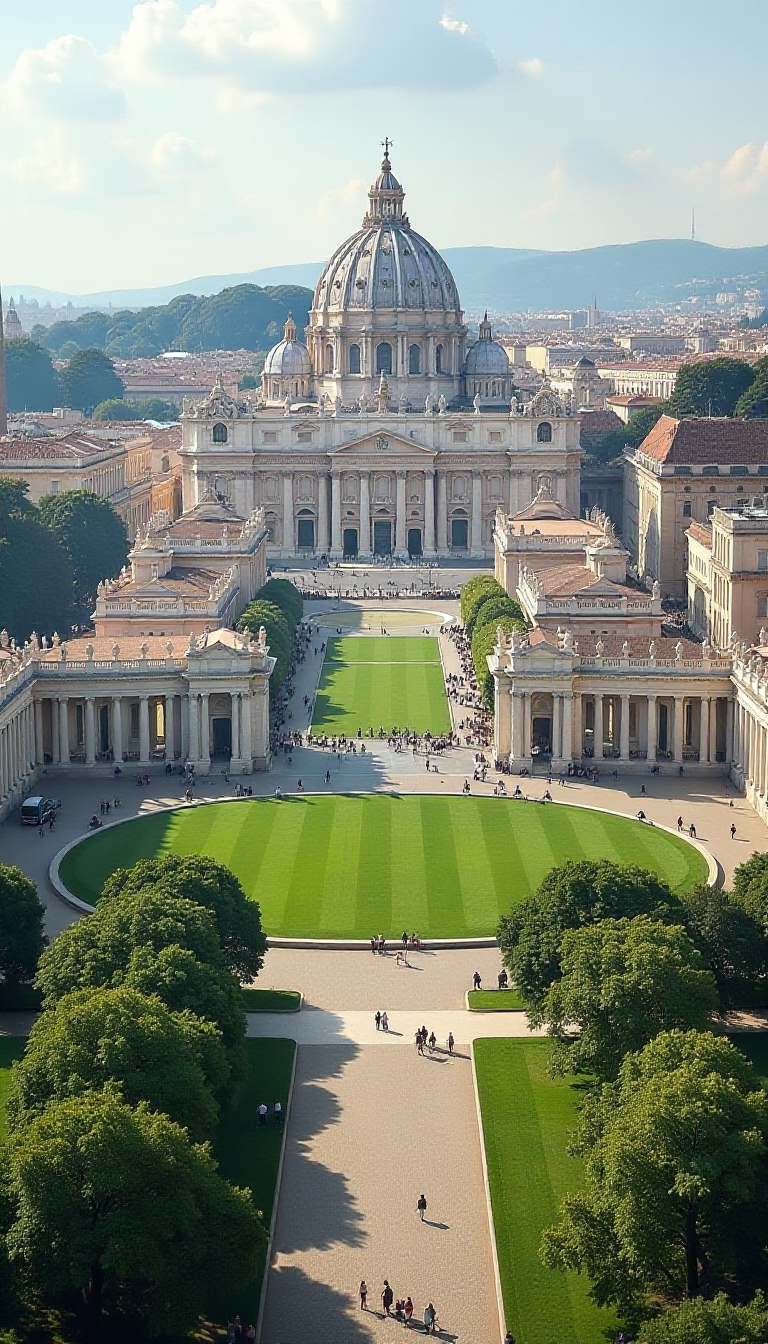 Explore Vatican City Size with Fun Park Comparison Image