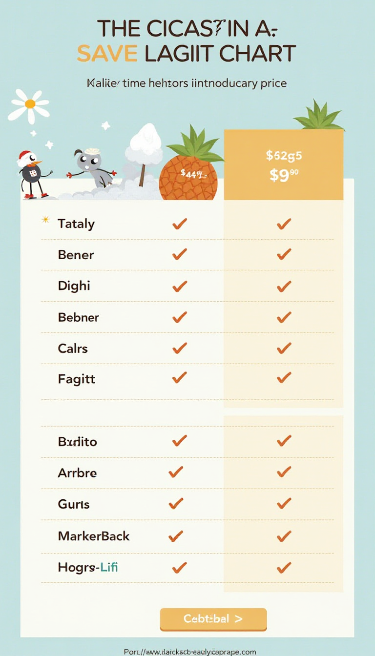 Engaging Pricing Chart for Kids' AI Learning Platform