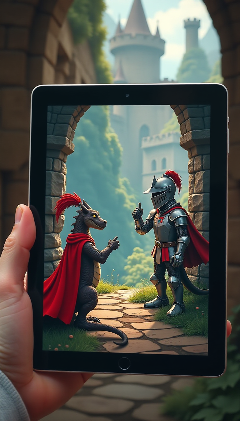 Engaging Learning with AI: Knights, Dragons, and Fractions