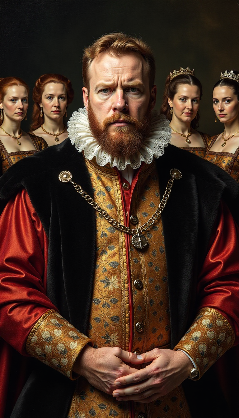 Henry VIII: A Dramatic Portrait with His Six Wives