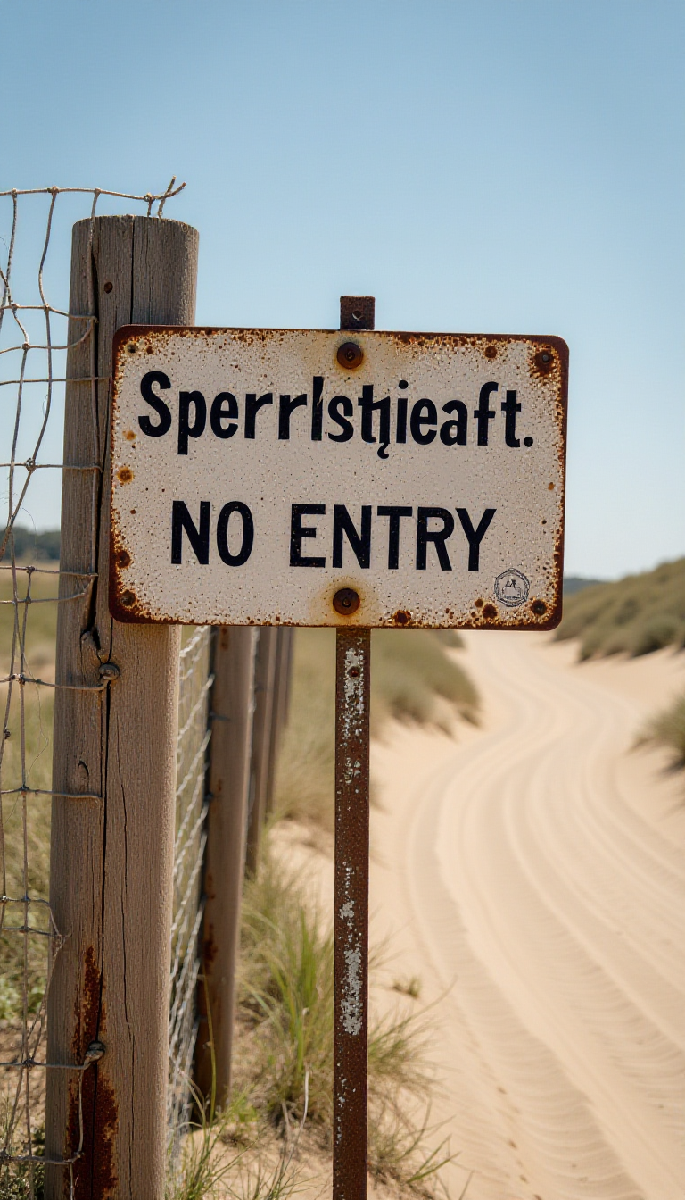 Explore Creativity with AI: Weathered Sign and Rusted Fence