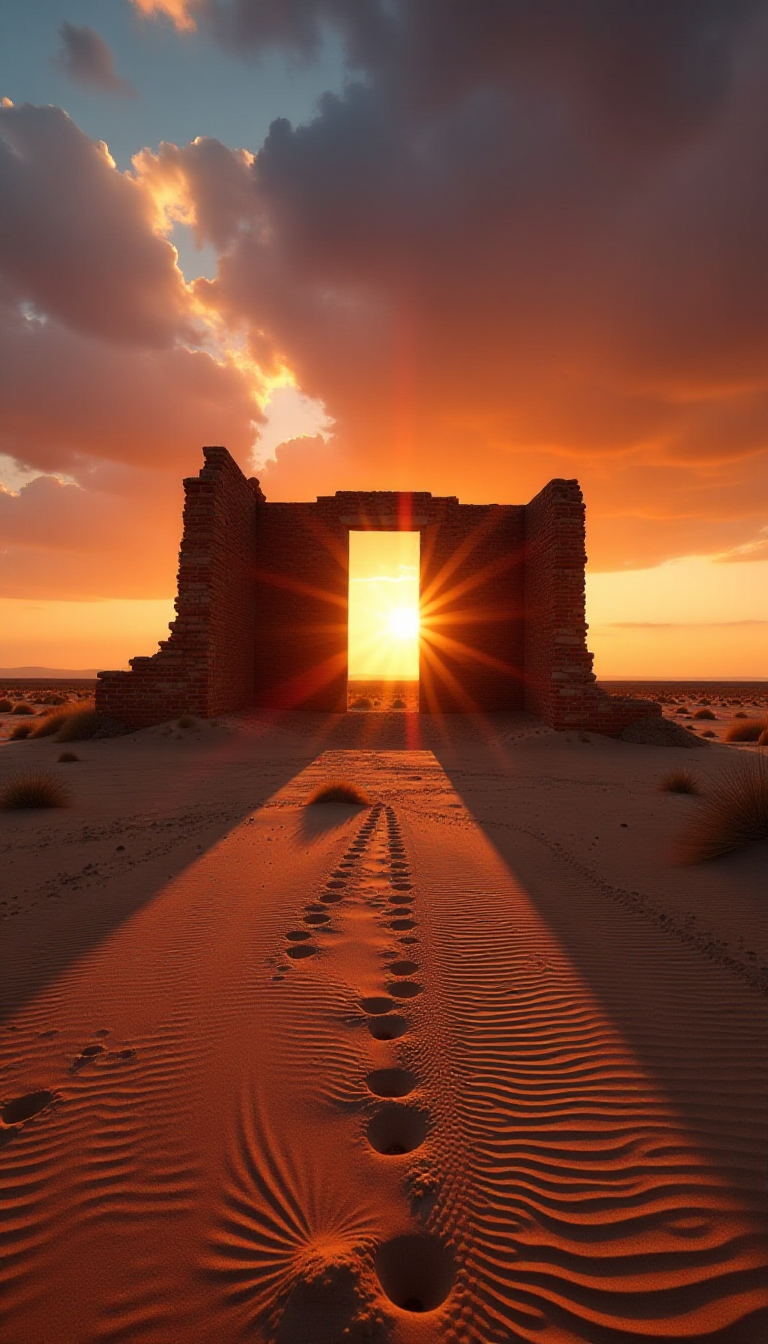 Explore the Beauty of Kolmanskop at Sunrise | Train Your Brain AI