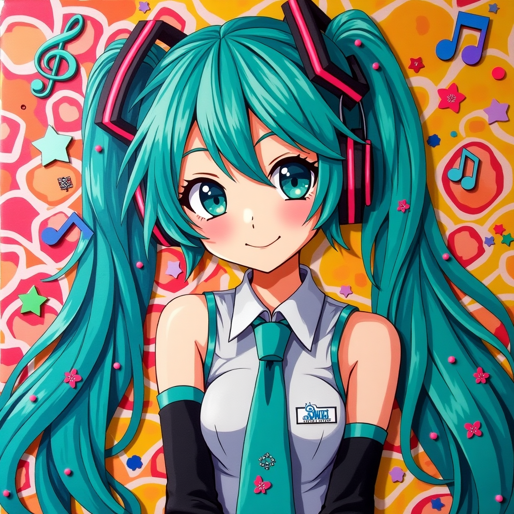Create a Colorful Hatsune Miku Avatar - Educational AI Fun