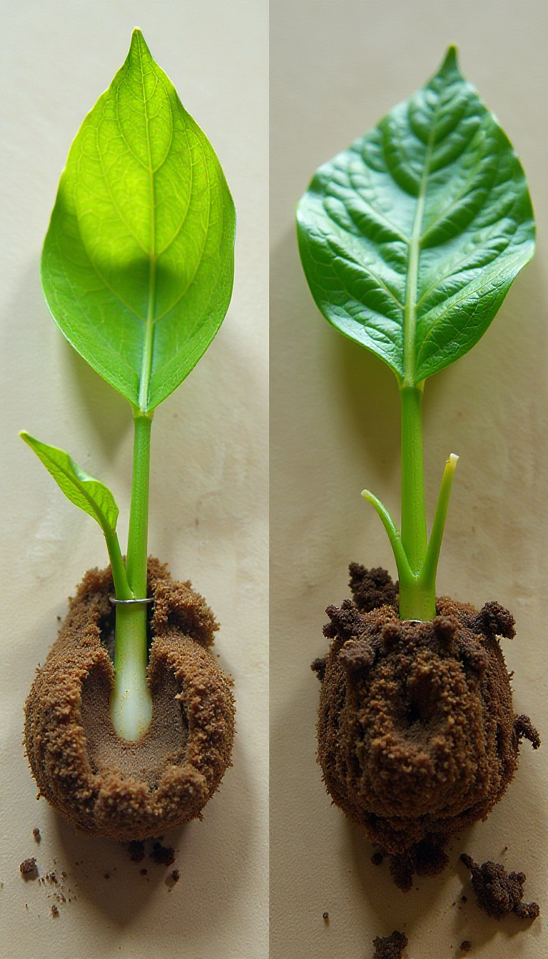 Explore Plant Grafts: Bacterial Cellulose vs. Struggling Growth