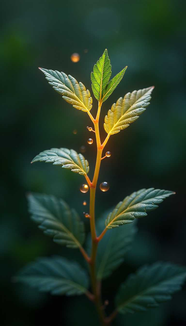 Unlocking the Secrets of Plant Hormones: A Glowing Molecular Structure