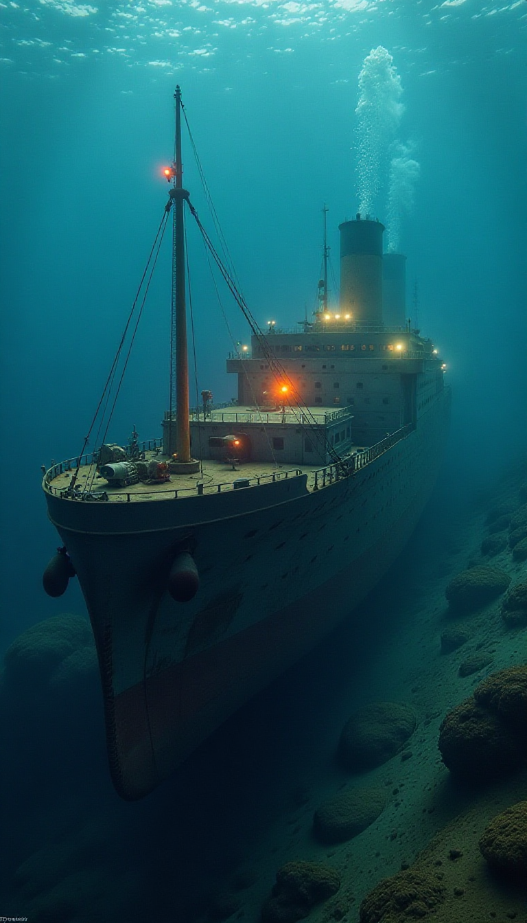 Explore the Deep Sea: Robotic Submersible and Shipwreck Discovery