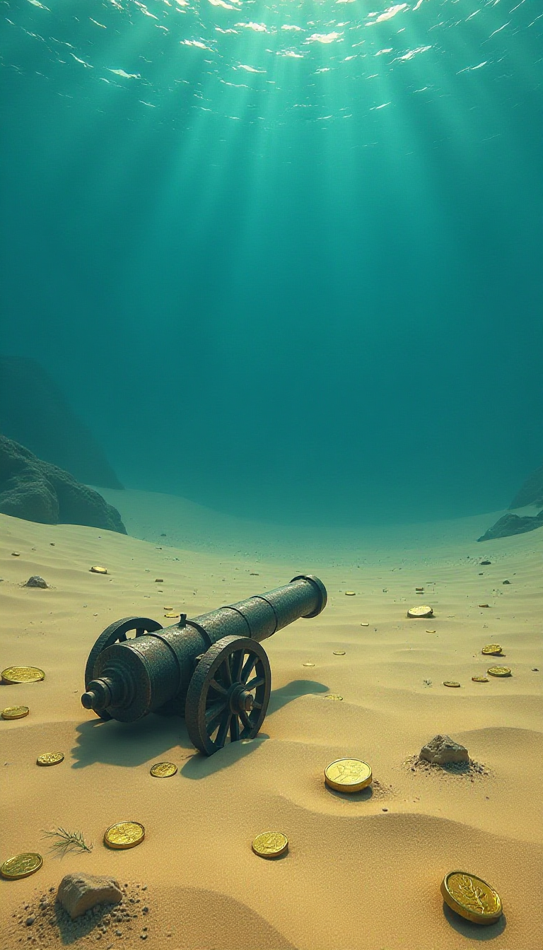 Explore an Underwater World of Dunes and Treasure - AI Art