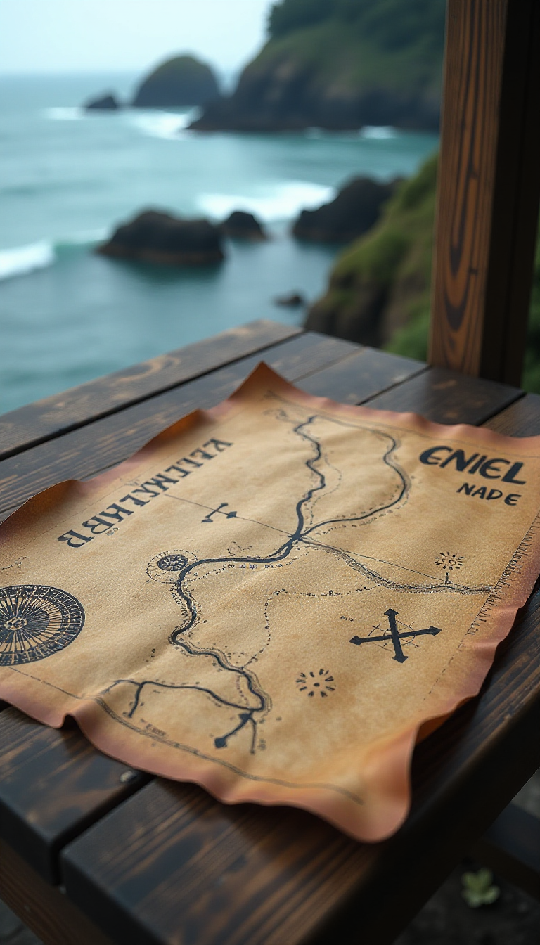 Discover the Adventure: Treasure Map AI Image for Kids