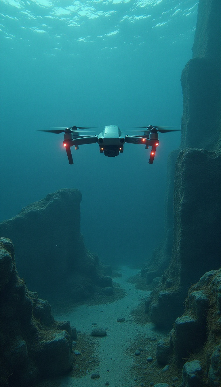 Explore Sunken Ruins with a Deep-Sea Drone: Educational AI Art