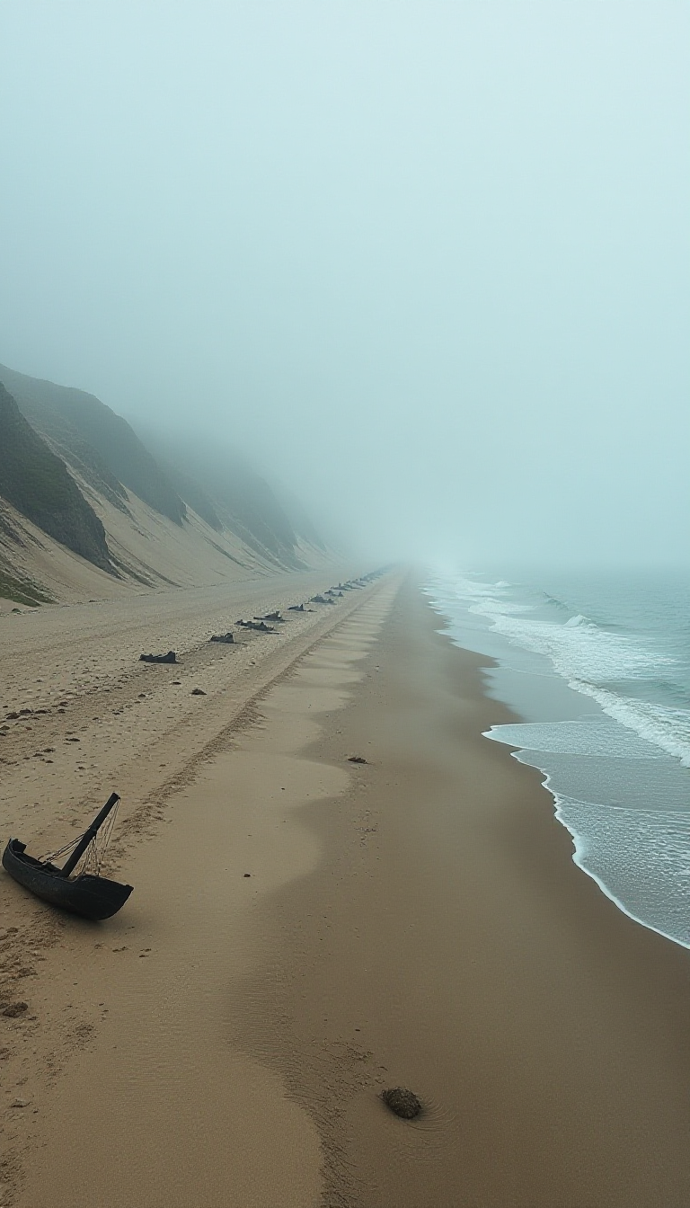 Explore a Mystical Beach Scene Created by Kids' Imagination