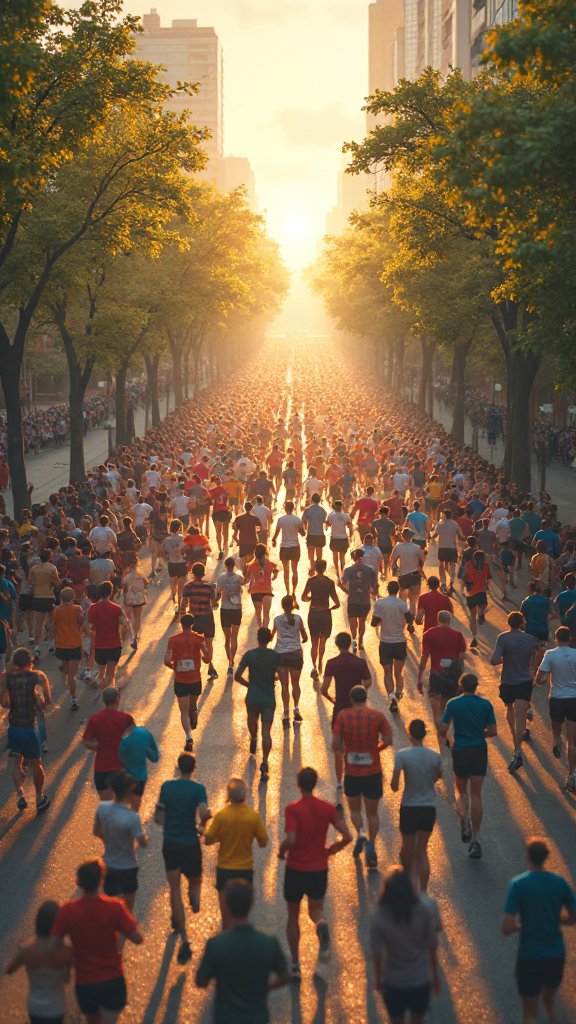 Det långa loppet som kallas maraton