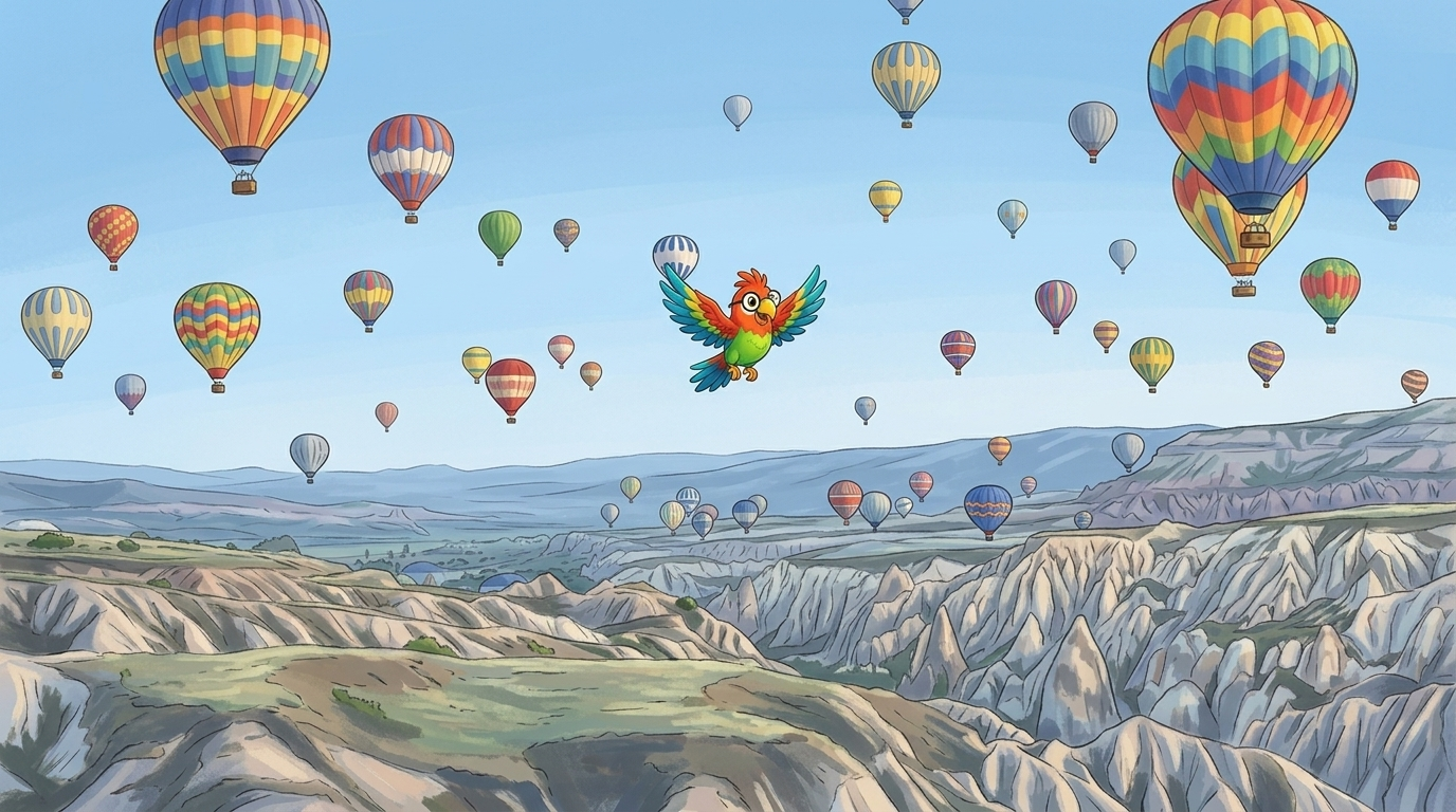 A Hundred Balloons at Dawn
