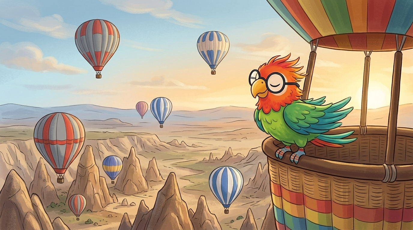 She flew back to the basket, and the pilot let the balloon climb. "Do you feel that?" he said. "Up here the wind goes...