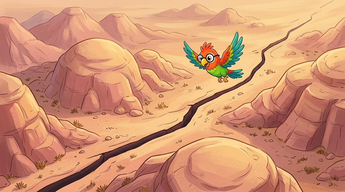 The Crack in the Desert