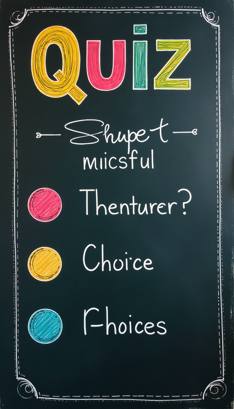Engaging Quiz-Style Graphic for Kids' Learning Activities