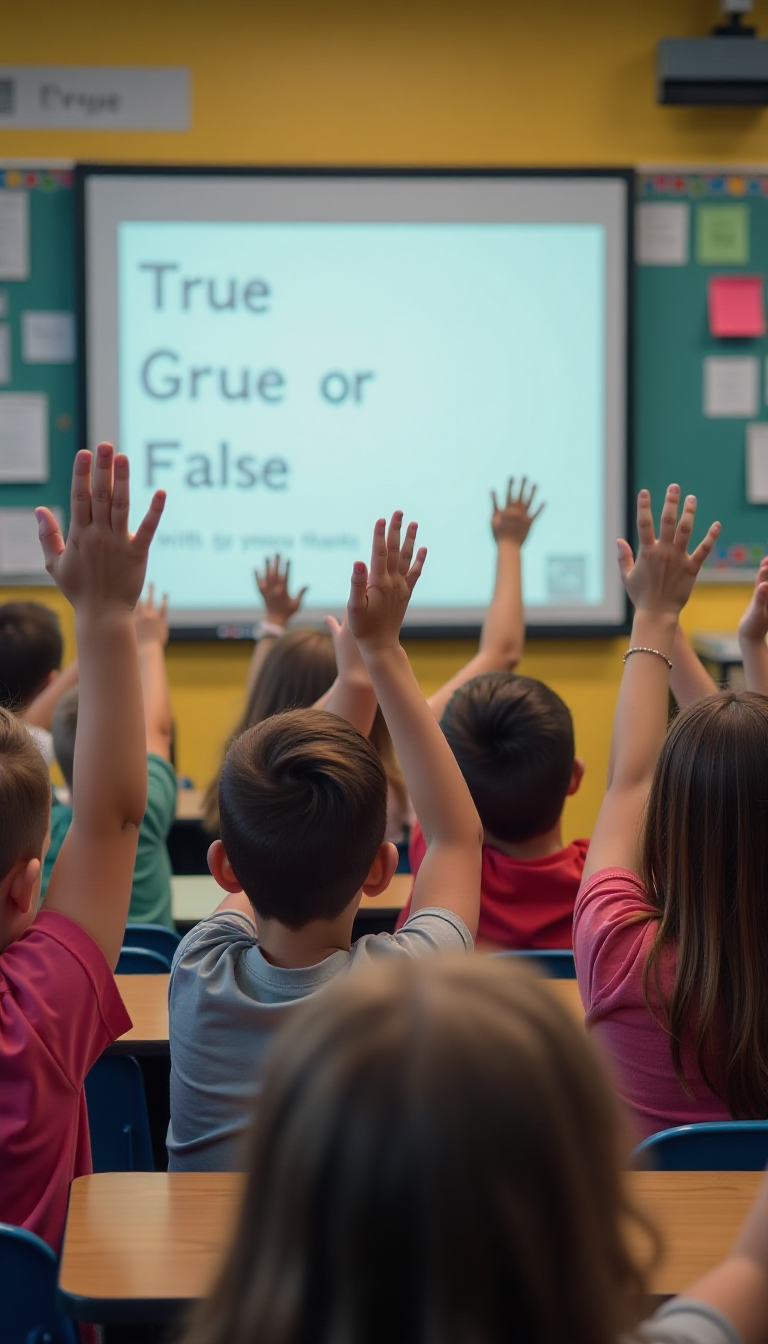 Engaging Classroom Image: True or False Learning for Kids