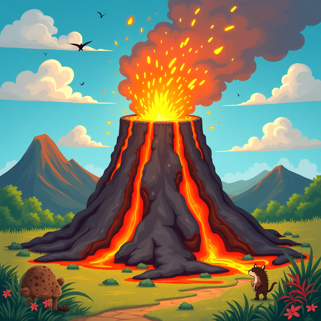 Discover How Volcanoes Work with Engaging AI Imagery