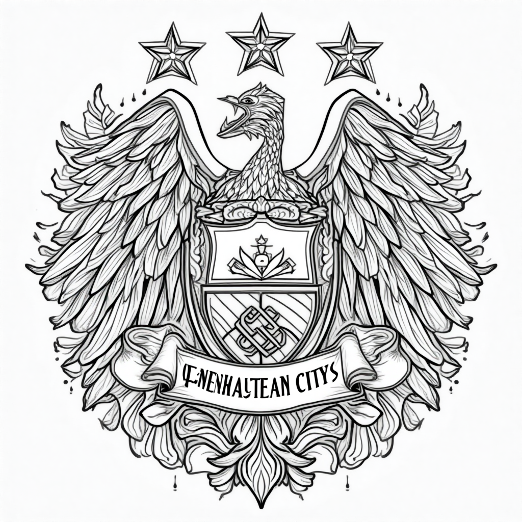 Coloring Page: Manchester City & Colorado Rapids Logos for Kids