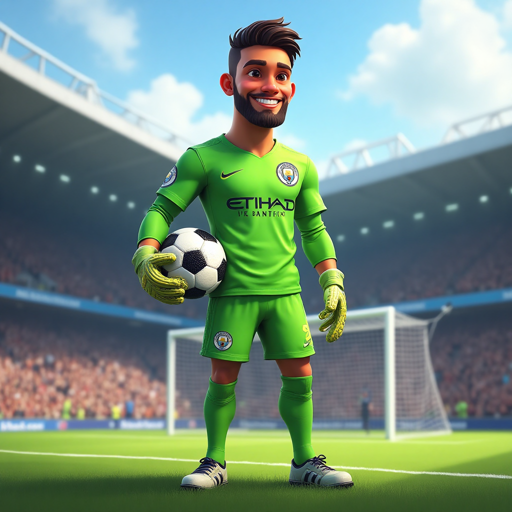 Create a Realistic Manchester City Goalkeeper Avatar for Kids