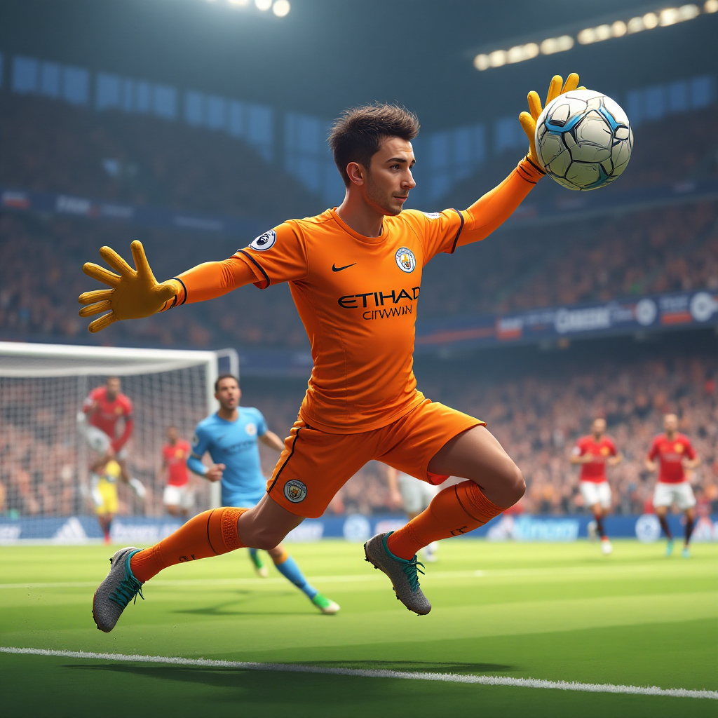 Create Your Own Soccer Avatar: Manchester City Goalkeeper Action