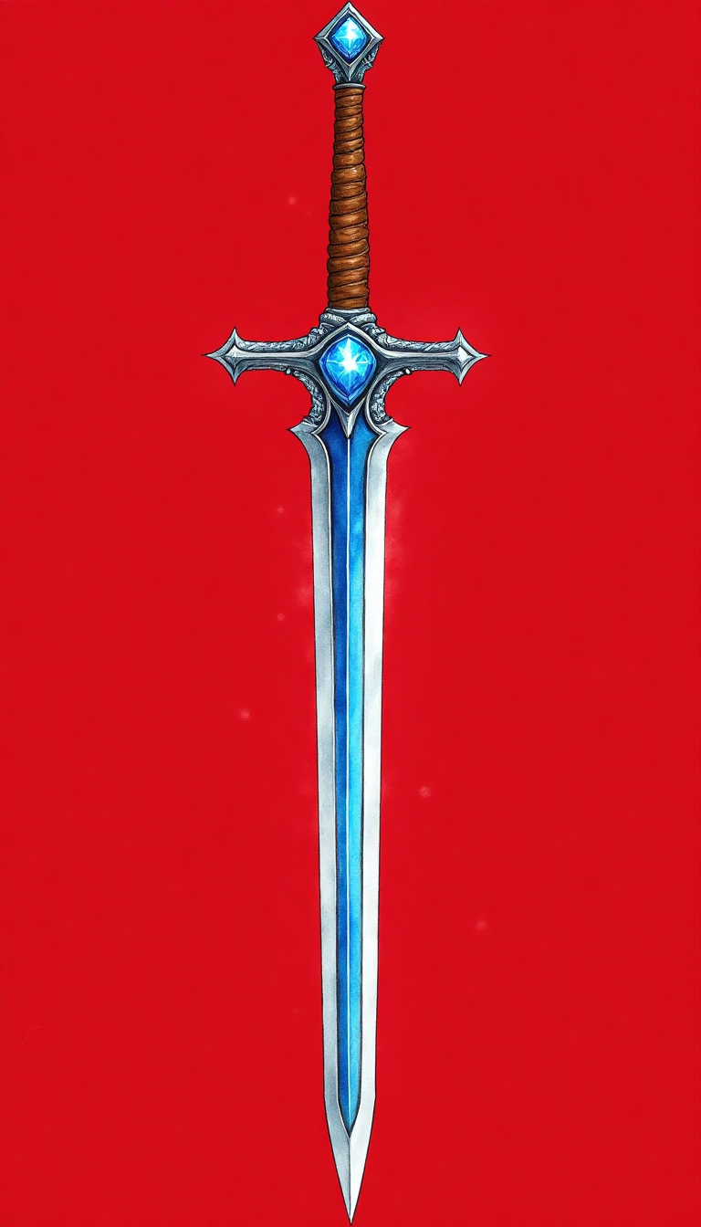 Stunning Longsword Artwork Created by Kids Using AI