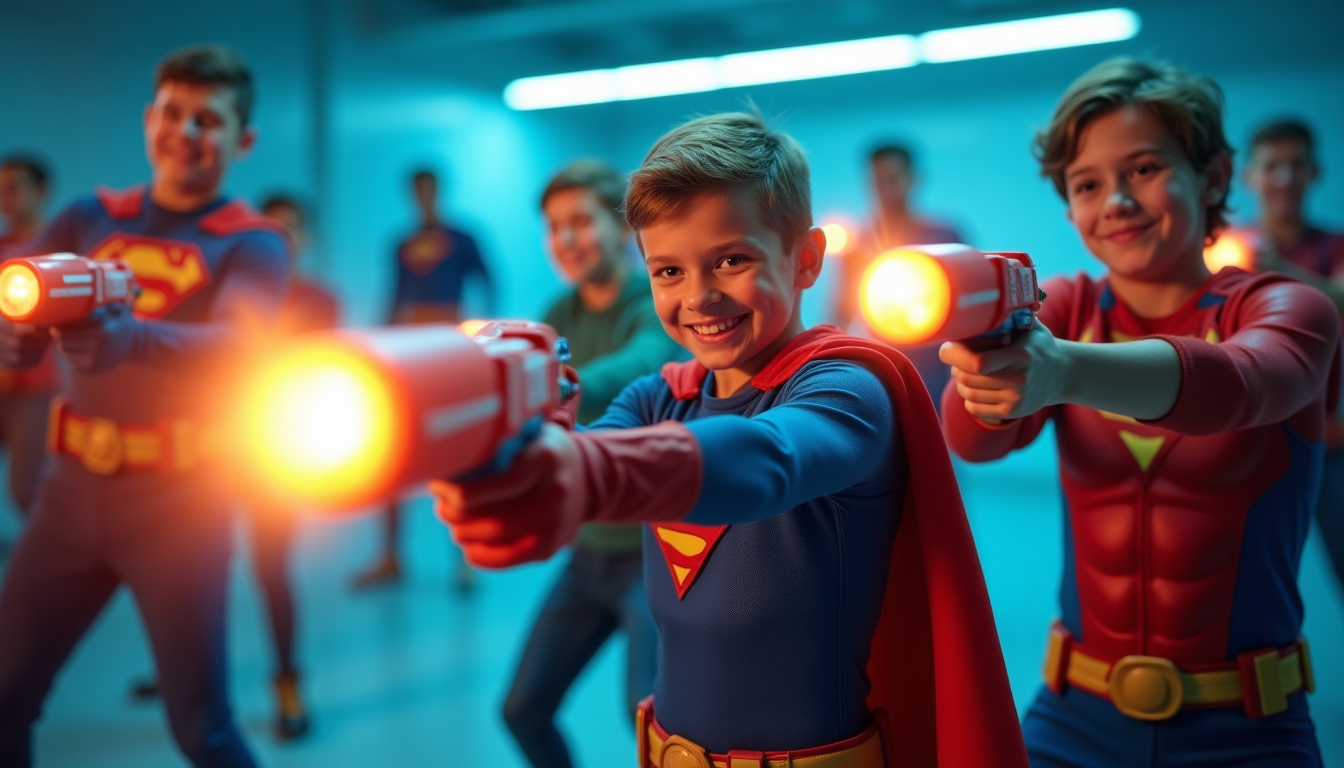 Superheroes Training with Foam Blasters - Fun Learning Activities