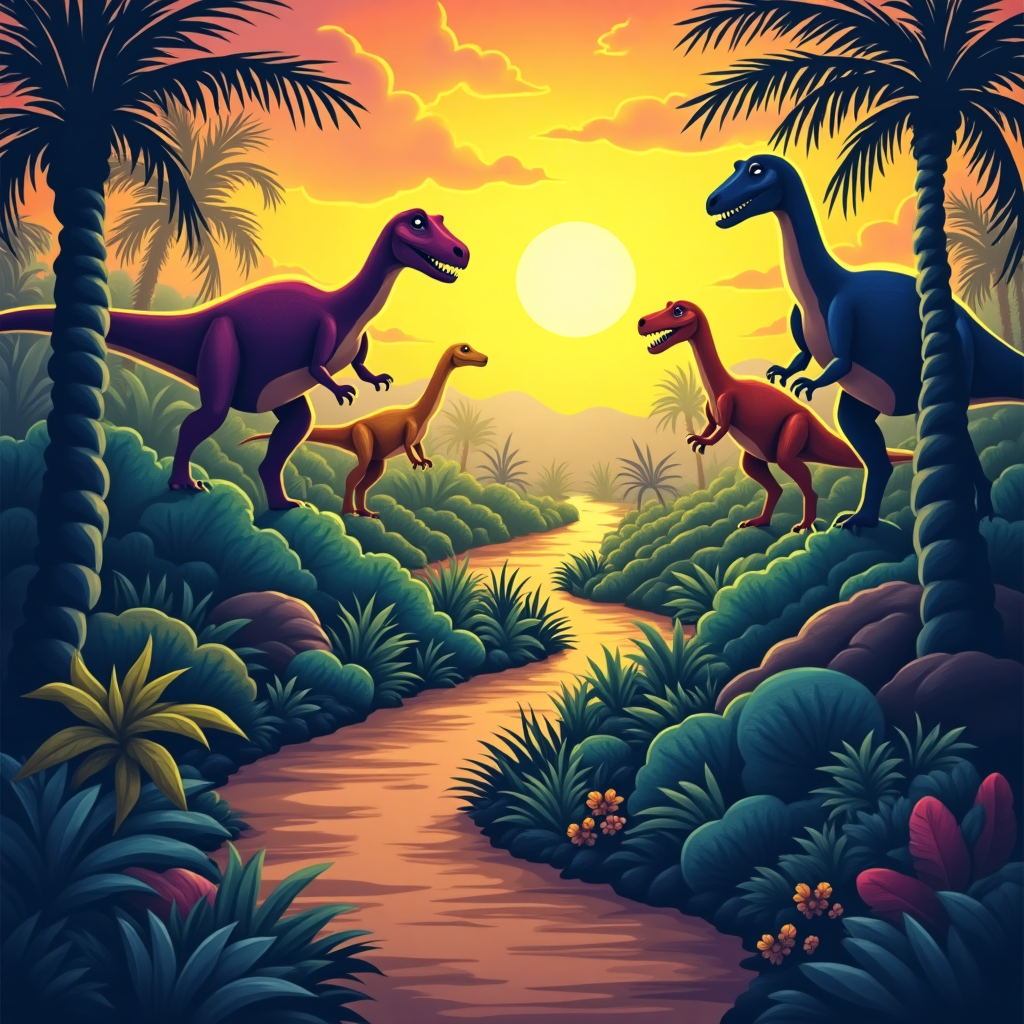 Discover the Most Powerful Dinosaur Through AI Art