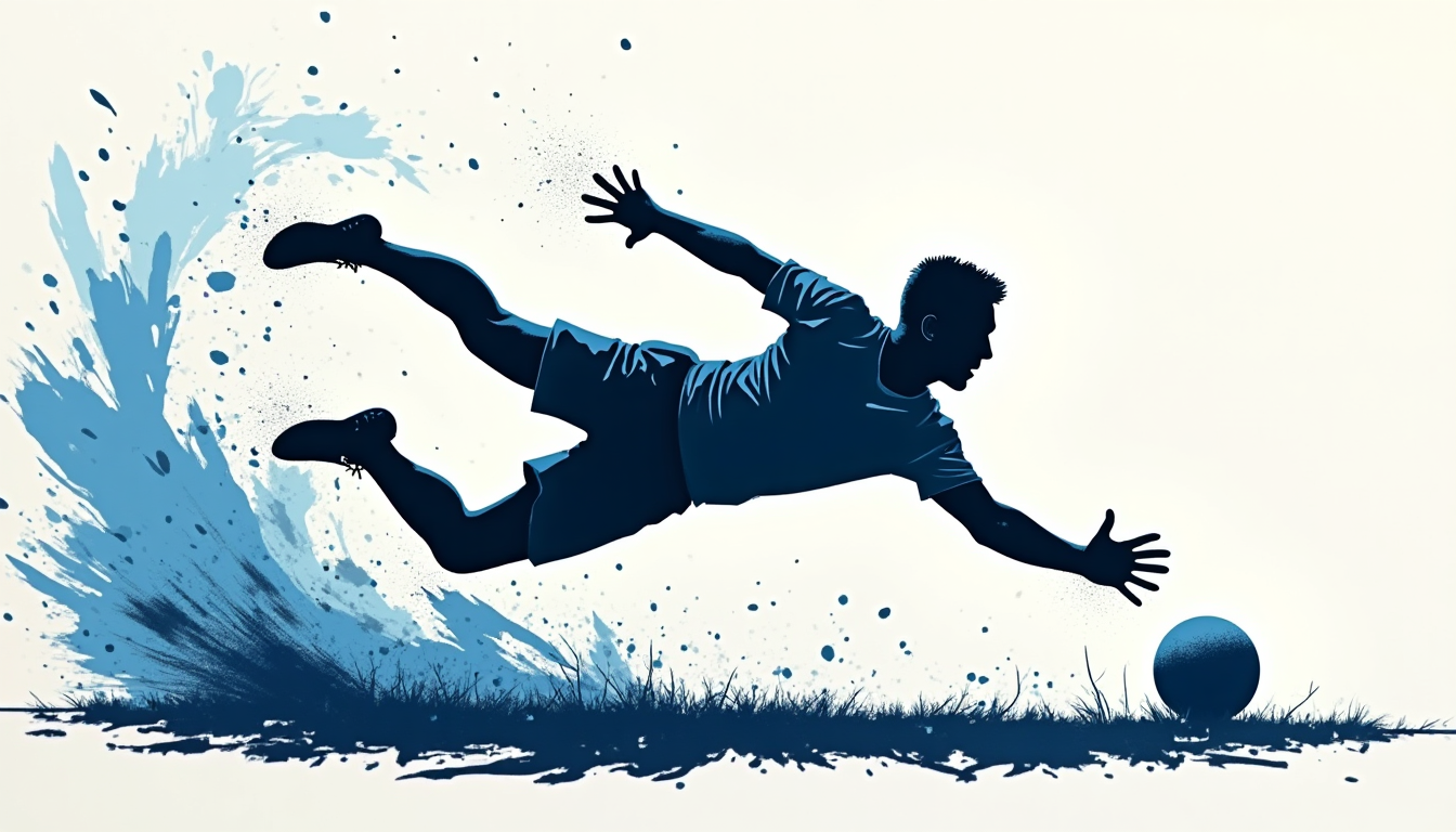 Creative AI Art: Stencil Soccer Goalie Inspired by Luka Modric