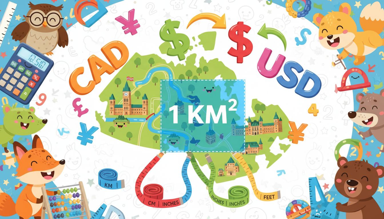 How to Convert Land Prices from CAD to USD per Square Mile
