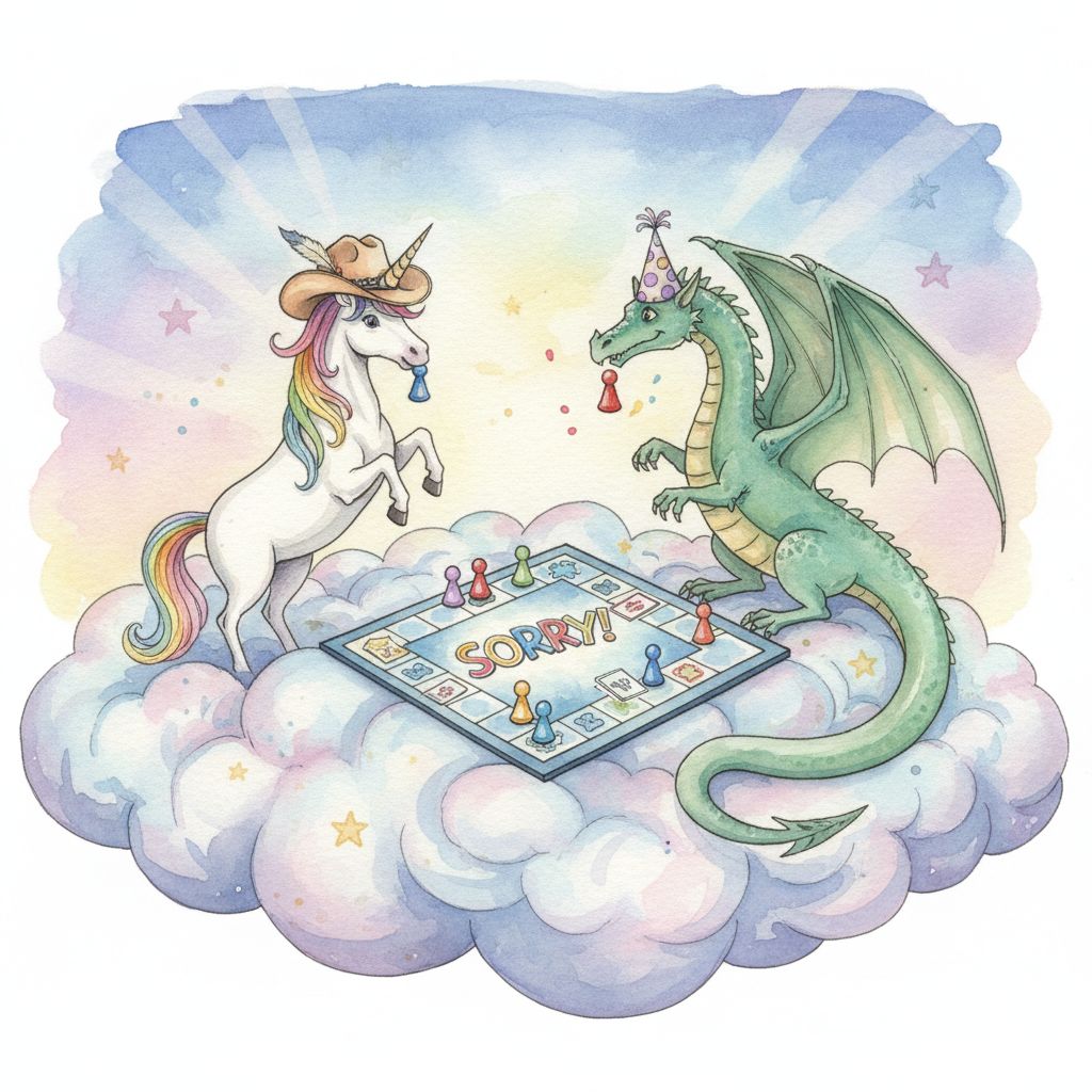 Whimsical Unicorn and Dragon Art for Kids | Train Your Brain AI