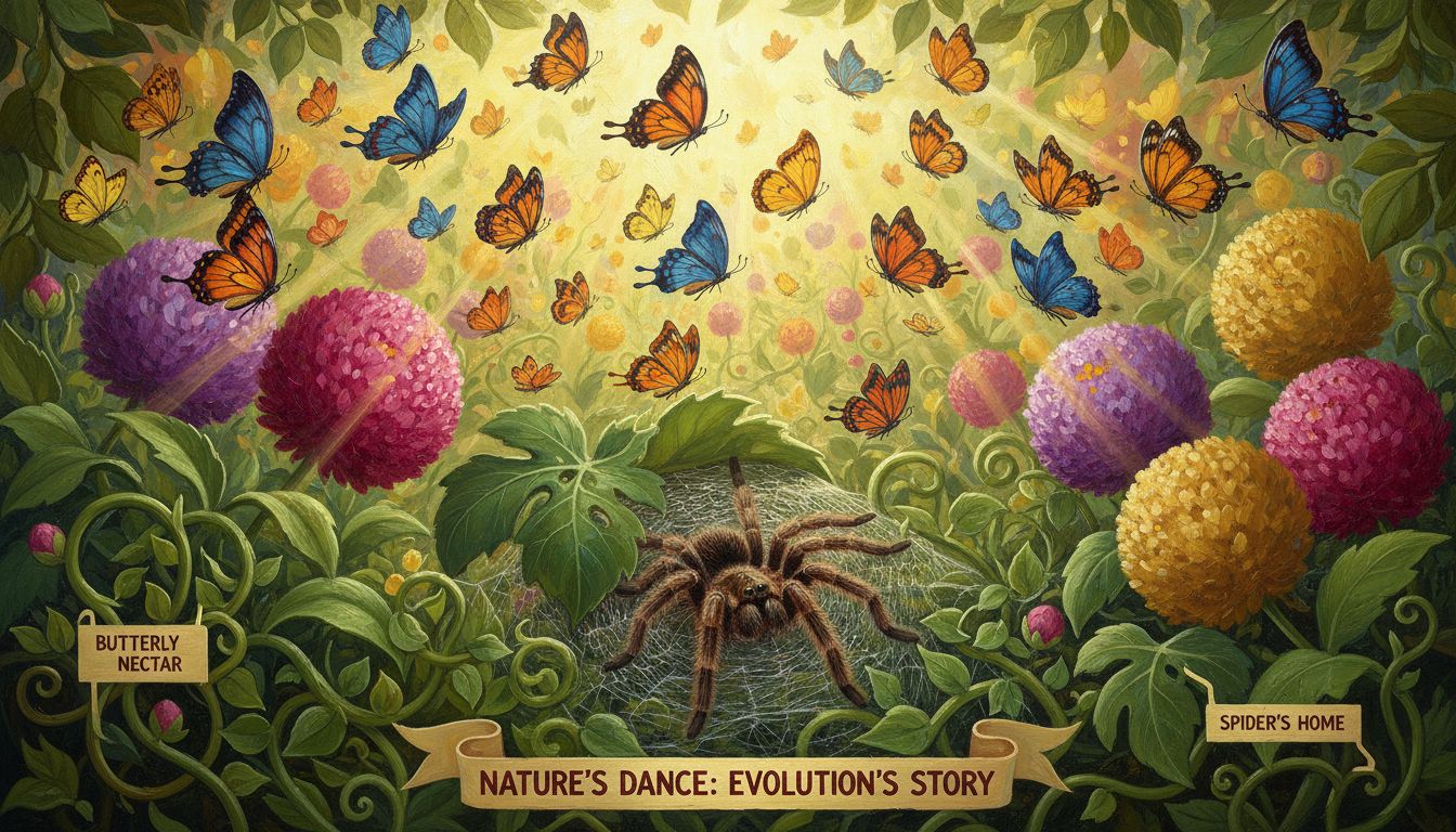 Why Did Butterflies Evolve Before Tarantulas in History?